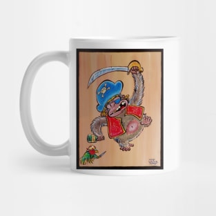 Rampaging Pirate Ape and Parrot Mug